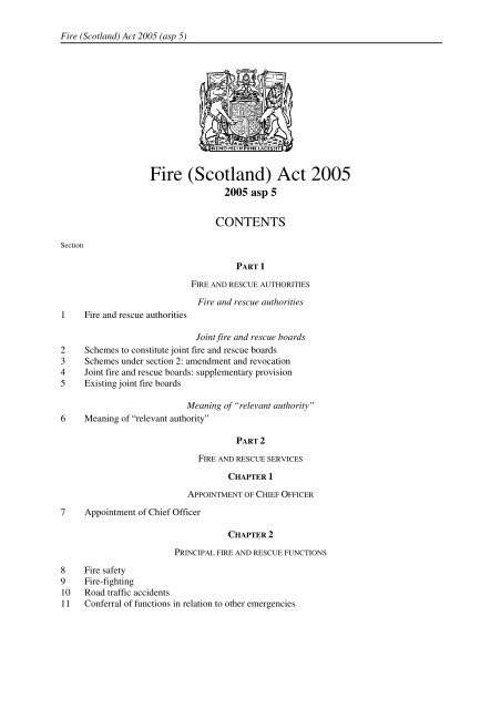 fire-scotland-act-2005-legislationgovuk Fire scotland act 2005 legislationgovuk